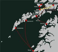 Fährplan Lofoten