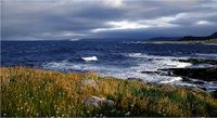 Kj&oslash;lnesfyr Blick auf Barentssee